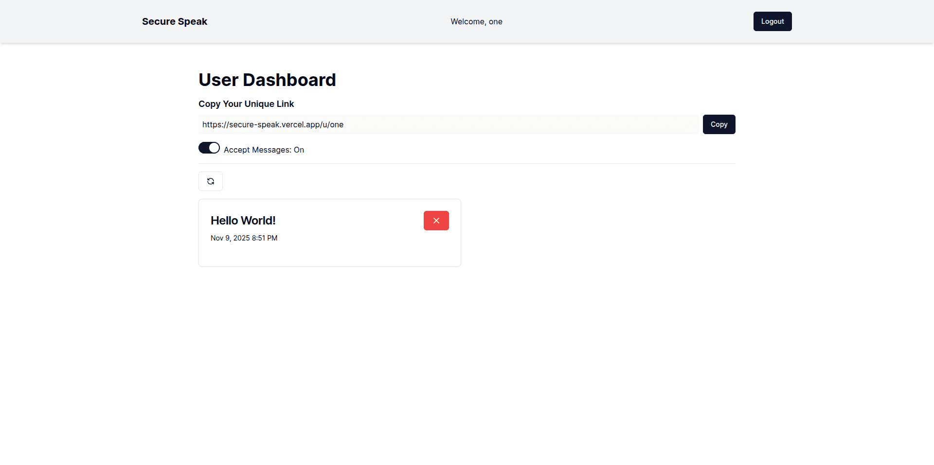 Secure Speak preview